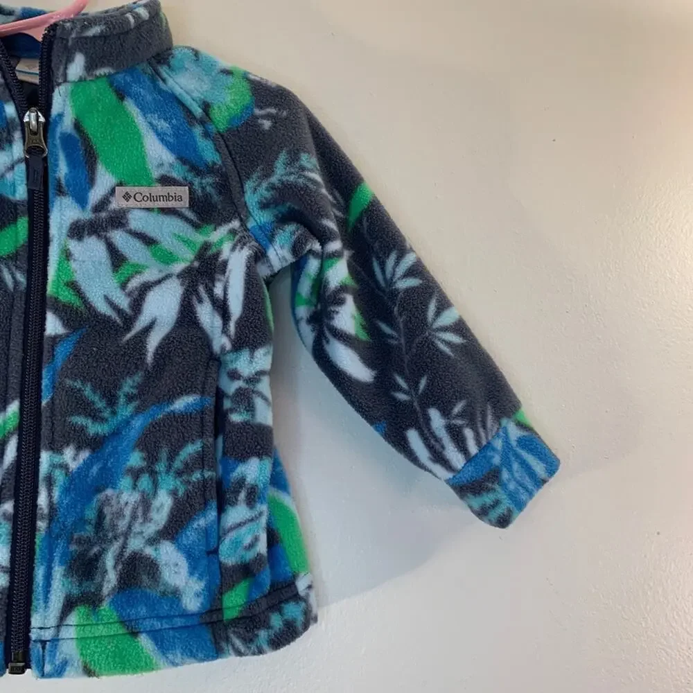 COLUMBIA Girl’s Fleece Zip Up Jacket with Pockets / Size: 12-18 Months